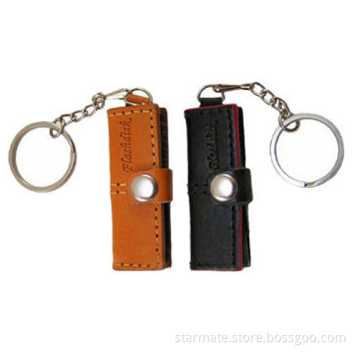 Leather USB Flash Drive with True Capacity and Reliable Storage
